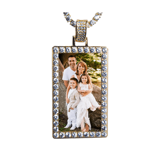 Dog Tag With Diamonds