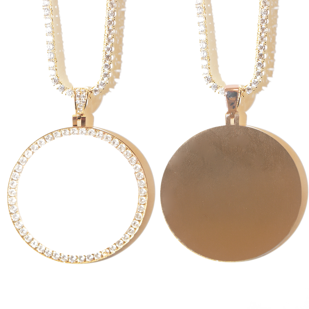 Gold Halo With Diamonds