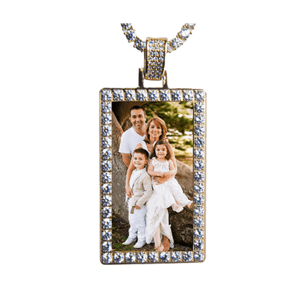 Dog Tag With Diamonds