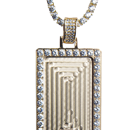 Dog Tag With Diamonds