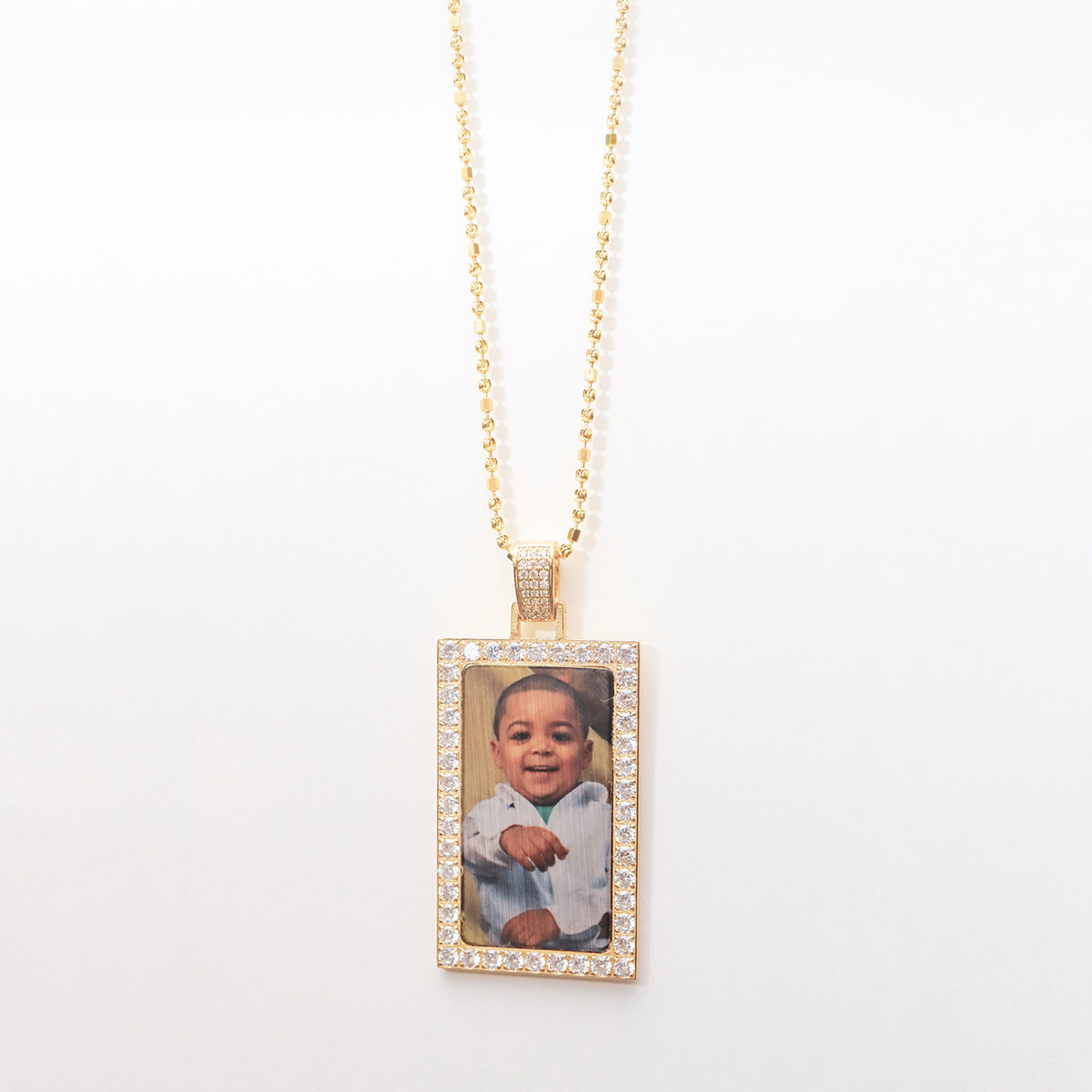 Gold Dawg Tag with Diamonds