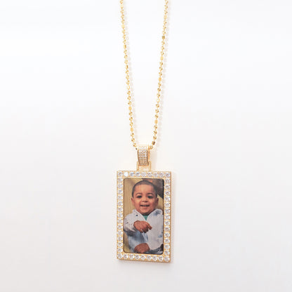 Gold Dawg Tag with Diamonds