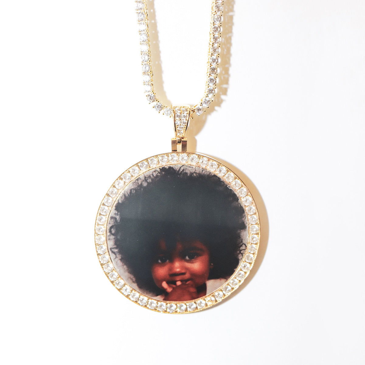 Gold Halo With Diamonds
