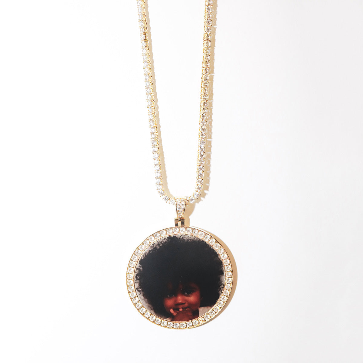 Gold Halo With Diamonds