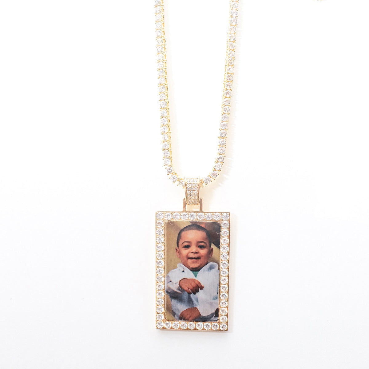 Gold Dawg Tag with Diamonds