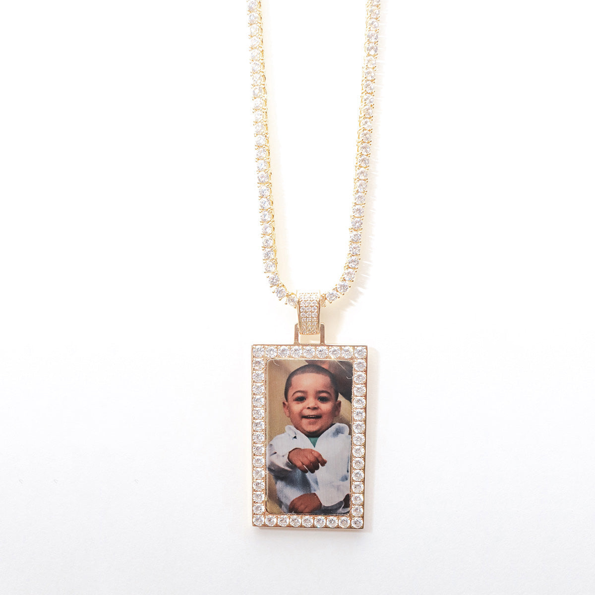 Gold Dawg Tag with Diamonds