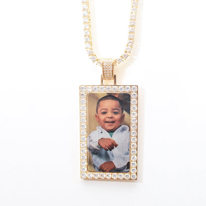 Gold Dawg Tag with Diamonds