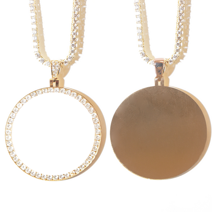 Gold Halo With Diamonds